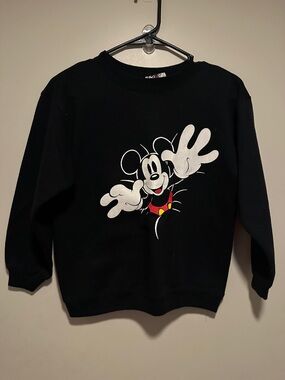 Black Mickey Mouse Graphic Sweatshirt